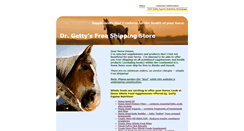 Desktop Screenshot of horsesupplements.gettyequinenutrition.biz