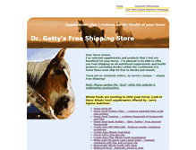Tablet Screenshot of horsesupplements.gettyequinenutrition.biz