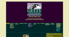 Desktop Screenshot of gettyequinenutrition.biz